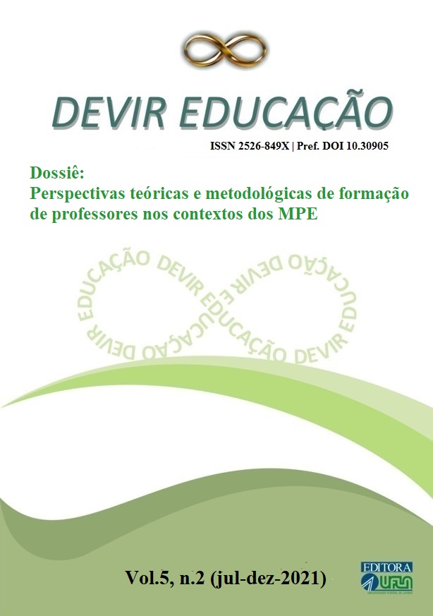 					Visualizar v. 5 n. 2 (2021):  Dossiê Perspectivas teóricas e metodológicas de formação de professores nos contextos dos MPE
				